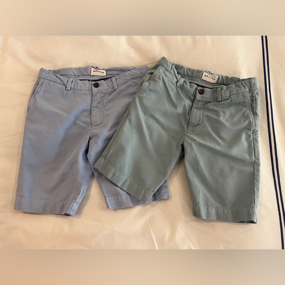 Boys Light Blue and Green Shorts